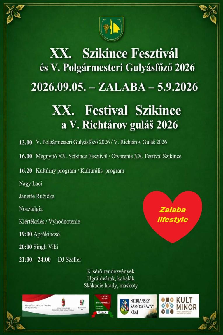 Szikince Fesztivál 2026
